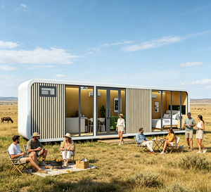 Cabane Apple personnalisée et élégante avec balcon pour complexe de loisirs et villa de vacances privée - Product Image 2