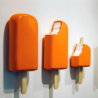 Sculpture géante en résine de cornet de glace sur mesure, légère, couleur personnalisée, accessoires pour la décoration de magasin