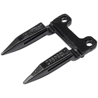 Protector de doble dedo de acero para cuchillas OEM, pieza de repuesto agrícola para barra de corte de cosechadora