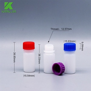 Flacon de réactif en plastique HDPE de laboratoire de 4ml à usage biochimique avec bouche étroite Fabriqué en Chine Échantillons gratuits fournis - Product Image 1