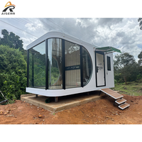 Prix d'usine – Nouvelle maison conteneur mobile, étanche, en acier léger, blanche, moderne, pour glamping, écologique, détachable, mini-maison, espace de vie compact