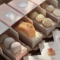 Boîte cadeau de chocolat de luxe Emballage de dessert biodégradable pour gâteaux Occasions spéciales