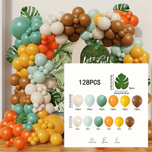 Kit de ballons en latex verts sur le thème de la jungle et guirlande d'<span class=keywords><strong>arche</strong></span> pour les fêtes d'anniversaire des enfants, Halloween, décorations de Pâques - Product Image 4