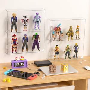 2 Layer Clear Acrylic Display Case for <strong>Funko</strong> <strong>Pop</strong> Action Figures Dustproof Display Cabinet <strong>Shelf</strong> for Collectibles Mini Toys - Product Image 5