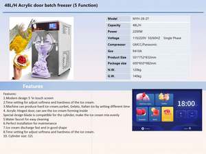 เครื่องทำไอศกรีมเชิงพาณิชย์อัตโนมัติยี่ห้อ Yunqingtech พร้อมปั๊ม ประสิทธิภาพสูง กำลังการผลิต 1-50 กก./ชม. อุปกรณ์ทำอาหาร - Product Image 5