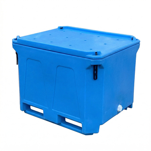 300L Suppliers Factory LLDPE PU Large Capacity Cold Chain Fish Bin Insulated Fish <strong>Box</strong> for Seafood Fishing - Product Image 2