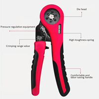 Pince à sertir latérale isolée pour électricien 6-4 6-6 pour fils de 0,08-10 mm²