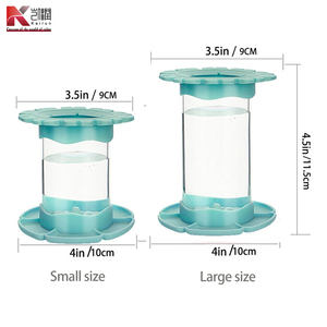 Limpiador de pinceles de pintura, taza de enjuague, soporte de silicona y vasos de pintura, herramienta de lavado de pinceles de arte desmontable redonda <span class=keywords><strong>para</strong></span> acrílico - Product Image 4