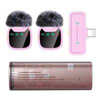 Microphone Lavalier Sans Fil H26 avec Stockage Magnétique, Mini Micro Cravate 20Hz-20KHz 60dB SNR pour Enregistrement et Diffusion en Direct