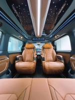 Kit intérieur de luxe VIP pour HiAce Grand Cabin, plafond étoilé, sièges de capitaine, garniture en bois, éclairage ambiant LED, conversion MPV Van