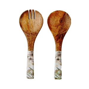 ชุดช้อนส้อมสลัดไม้สไตล์แอฟริกัน ดีไซน์ล่าสุด ทำด้วยมือ เป็นมิตรกับสิ่งแวดล้อม จาก Bay - Product Image 4