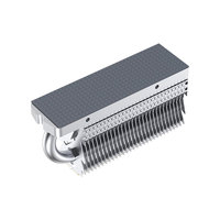 COOLLEO CL-V1 M kinerja tinggi. Radiator Hard Disk kondisi padat 2, 2280 bantalan karet ganda, pipa panas aluminium, kipas pendingin SSD-V1