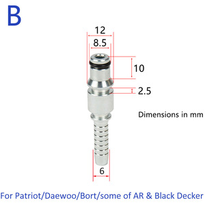 Conector de manguera de alta presión Mingou de 1/4 de pulgada con enchufe interno de acero galvanizado para lavado de autos - Product Image 3