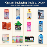 Boîte à crochets pour avion, boîte d'emballage transparente en PVC, étui de protection personnalisé pour matériel de pêche, boîte en plastique PET, boîte à bonbons en forme de coussin