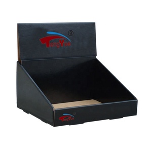Custom Printed Counter Small Corrugated Carton Packaging Boxes for Retail Pre roll Store Custom Cardboard Counter Display Box