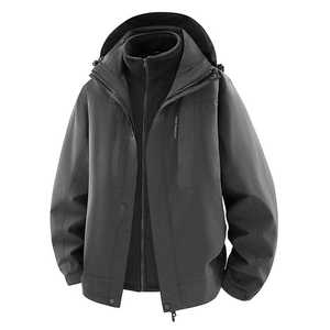 Men's Outdoor Detachable Fleece Lined 3-in-1 Windproof Jacket Workwear Wuhan - Product Image 2