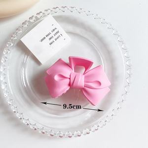 2025年大きな大きな9.5cm夏の女の子かわいいキャンディクランプアクセサリーパステルマットつや消しポニーテール弓髪爪ジョークリップ女性用 - Product Image 3