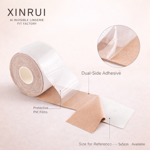 XINRUI Bande adhésive médicale double face de 5 cm pour poitrine, idéale pour peaux sensibles et usage quotidien - Product Image 3