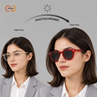 Lunettes de soleil photochromiques TWOOO 52614 avec monture en acétate à changement de couleur et verres en nylon photochromiques pour les distributeurs de lunettes