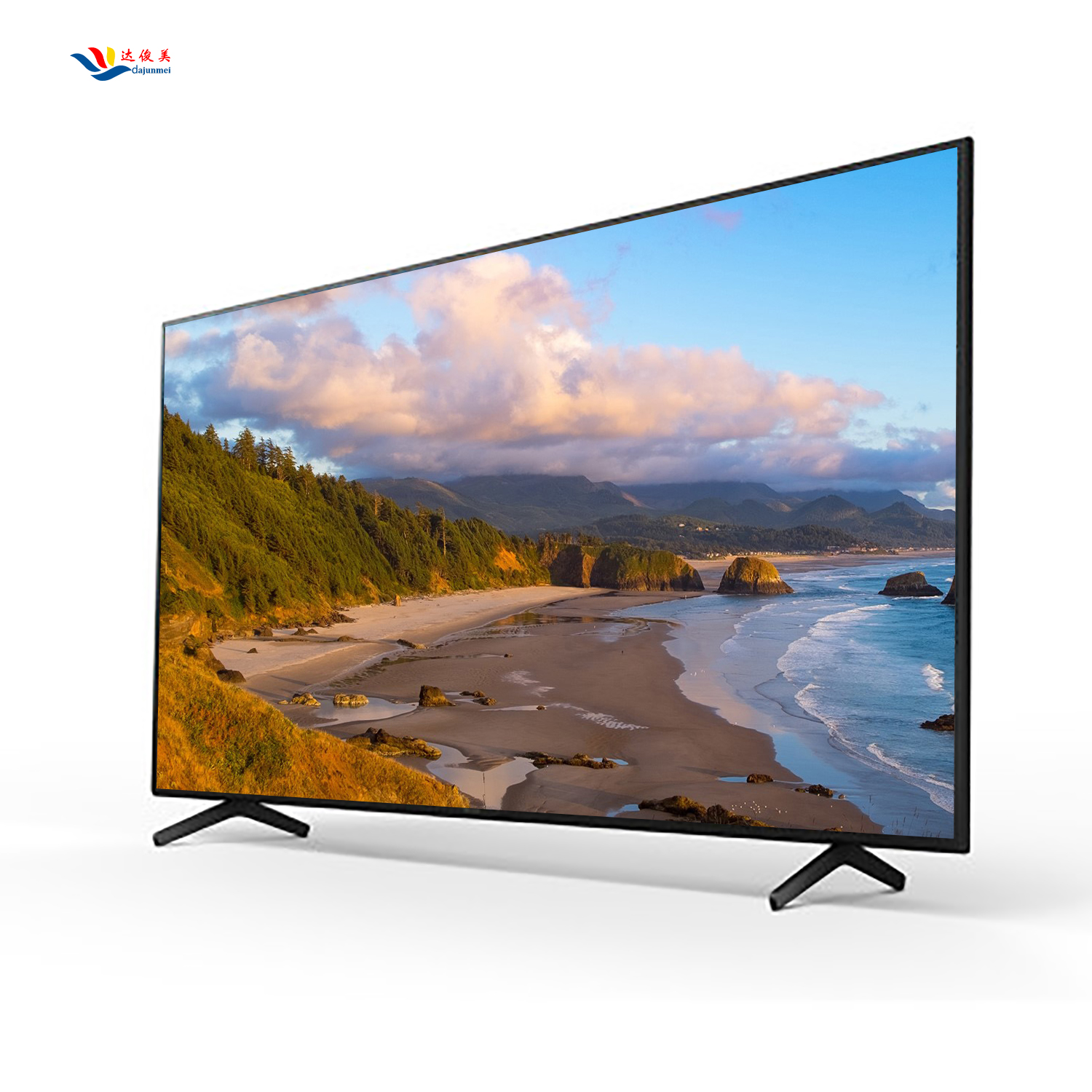 โรงงานให้ราคาต่ำสุดโทรทัศน์ Led Tv ใช้ทีวีสมาร์ททีวี75นิ้วโทรทัศน์กรอบโลหะ