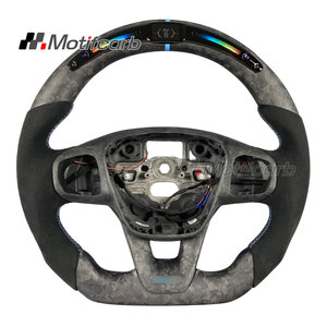 Volant intelligent LED en fibre de carbone forgée mate personnalisé pour Ford Focus MK4 ST-Line Active Fiesta ST Puma 2018-2022 - Amélioration - Product Image 1