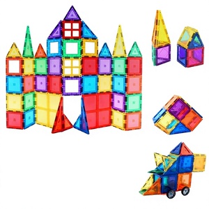 2025 Year Hot Sell 60pcs 3D Diy <b>Magnetic</b> Tiles & <b>Blocks</b> Construction Set Educational Toy <b>for</b> 4-6Y <b>Kids</b> 7.5x7.5cm - Product Image 2