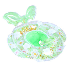 Bouée de natation gonflable pour bébé fille avec siège, motif tournesol à paillettes, en forme de bateau, équipement aquatique - Product Image 5