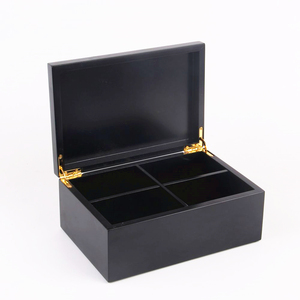 Caja de Regalo de Té de Madera de Acacia 4C Grabada a Mano de Lujo con Logotipo Personalizado y Acabado Brillante para Hojas de Té, Paquete de Regalo Empresarial para Días Festivos - Product Image 2