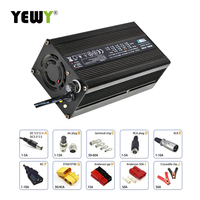 Chargeur de batterie électrique 12V 20A 14.6V 4S Lifepo4 chargeur de batterie 14.6v 20A prise pour JP EU US UK solaire pour Lithium Ion