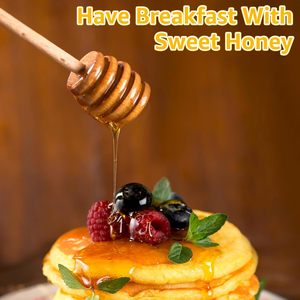 150ml 200ml 250ml 300ml 500ml Empty Transparent Hexagonal Container Glass Jam Honey Jar Jar With Wooden Spoon and Bamboo Cork - Product Image 4