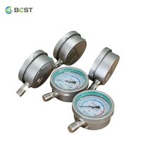 Manomètre industriel en acier inoxydable BCST 100 mm/150 mm ; 0-1000 Psi/bar ; 1/4\" NPT