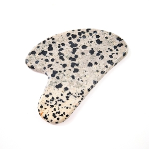 Huiying-productos para el cuidado, piedra de doble cabeza, <span class=keywords><strong>Jaspe</strong></span> Dálmata, corazón gua sha - Product Image 6