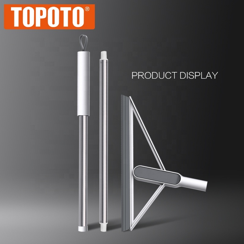 TOPOTO Home Long Handle Adjustable Metal Wiper Broom Durable Eco-Friendly Modern Indoor Bathroom Glass Floor Cleaning Water · image 5