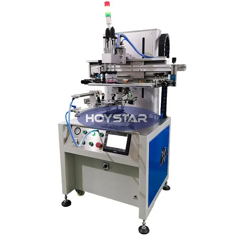 Multi Colors Screen Printing Machine And CNC Cylindrical Screen Printer For Bottle/Cup Printing