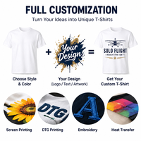 Kaos Unisex DG001 180gsm 100% Katun Berkualitas Tinggi Seragam Pilot Akademi Penerbangan Kru Darat Cepat Kering Longgar