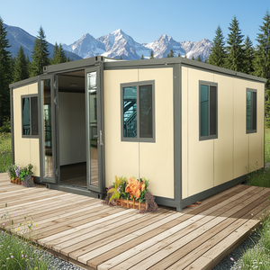 Maison conteneur pliable extensible 20 pieds 40 pieds, 2 chambres, maison modulaire portable, maison pliable pour usage résidentiel, bureau, hôtel - Product Image 2