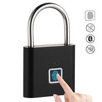 Cadenas intelligent biométrique sans clé, étanche, avec lecteur d'empreintes digitales, pour maison, mini-serrure de porte, sécurité pour valise
