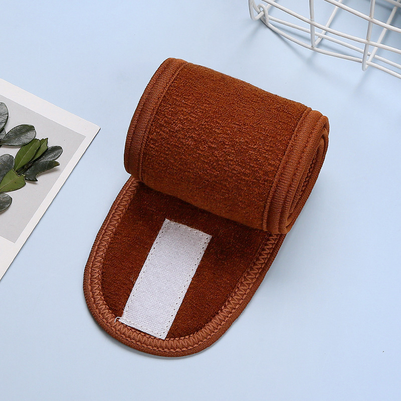 13 bandeaux marron à velcro