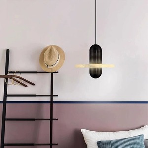 Lustre minimaliste en marbre espagnol, design danois, décoration en forme de disque volant pour restaurant, bar, chambre à coucher, milieu - Product Image 2