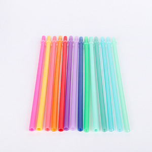 Atops plastic drinking straw flexible drinking straw plastic purple drinking straws for party