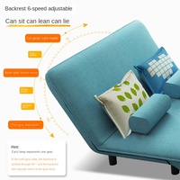 Sofá Cama Convertible de Algodón y Lino OEM ODM, Tamaño Personalizado, Embalaje de Tela, Respaldo Ajustable, Cojín Grueso VLranlife