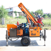 Foreuse hydraulique rotative à deux vitesses pour puits profonds de 200 m, adaptée aux terrains accidentés, pour le forage de puits d'eau