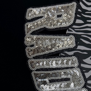 Eco-Friendly Letter Muiti-Back Embroidery Sew on Sequin Embroidery Patches for Clothing <b>Hats</b> <b>Bags</b> - Product Image 3