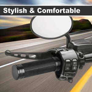 Empuñaduras universales de manillar de 25mm para motocicleta, empuñaduras de mano de 1 pulgada para Harley Touring <span class=keywords><strong>Electra</strong></span> <span class=keywords><strong>Glide</strong></span> Street <span class=keywords><strong>Glide</strong></span> Road King Dyna Sports - Product Image 6