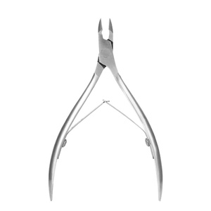 Direct Manufacturer Stainless Steel <b>Cuticle</b> <b>Scissors</b> Double-Prong Beauty Nipper Pliers Steel Handle Manicure Tool Wholesale - Product Image 1