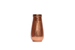 Premium Mughal-Style Engraved Copper Bedroom <b>Jar</b> - Antique Finished Artisanal Nightstand Water Pitcher with Glass Lid - Product Image 2