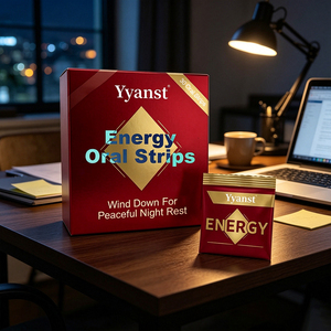 Bandes orales énergétiques OEM ODM pour une nuit paisible, dissolution rapide, véganes, sans sucre, 30 pièces, emballage personnalisé - Product Image 5