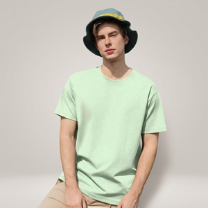 High-End Fiber Cotton Short-Sleeve O-Neck Loose Fit <b>T</b>-<b>shirt</b> Breathable <b>Moisture</b> <b>Wicking</b> Cooling Casual Men's - Product Image 3