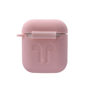 Accessoires pour écouteurs en silicone épaissi personnalisés, motif en relief, étuis pour écouteurs <span class=keywords><strong>sans</strong></span> <span class=keywords><strong>fil</strong></span>, housses compatibles avec AirPods 1 2 - Product Image 4
