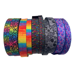 Tùy chỉnh <span class=keywords><strong>polyester</strong></span> in vải dây đeo kỹ thuật số Nylon đầy màu sắc 1 inch 1.5 inch và 2 inch dây an toàn cho túi may - Product Image 3